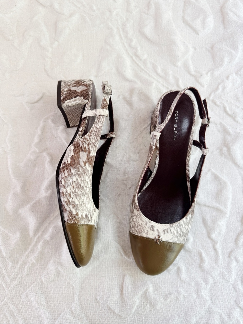 Tory Burch Cap Toe Slingback Sandal Size 7.5 - Picture 2 of 9